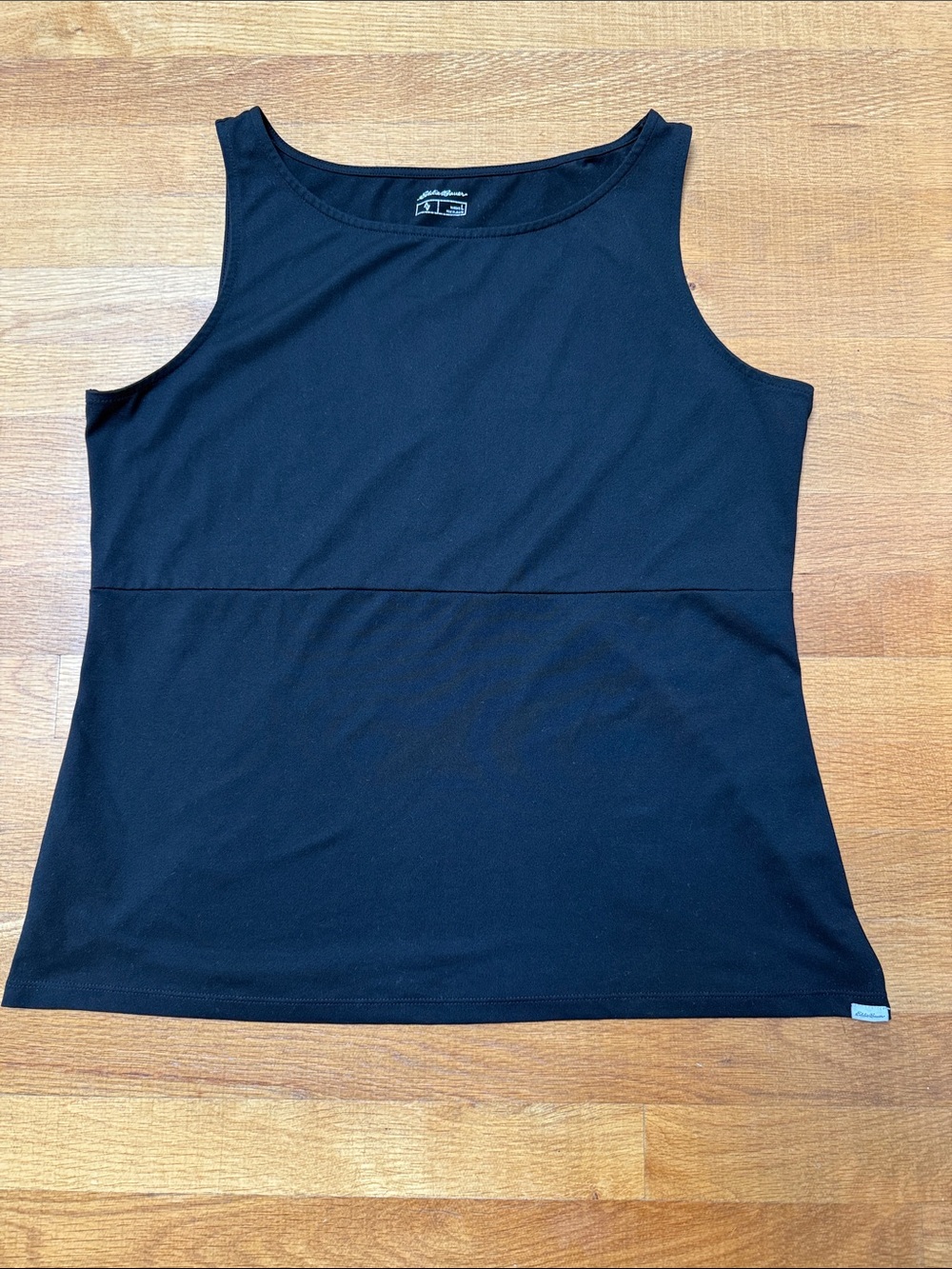 Women's Eddie Bauer Black Sleeveless Scoop Neck Tank Top Size L